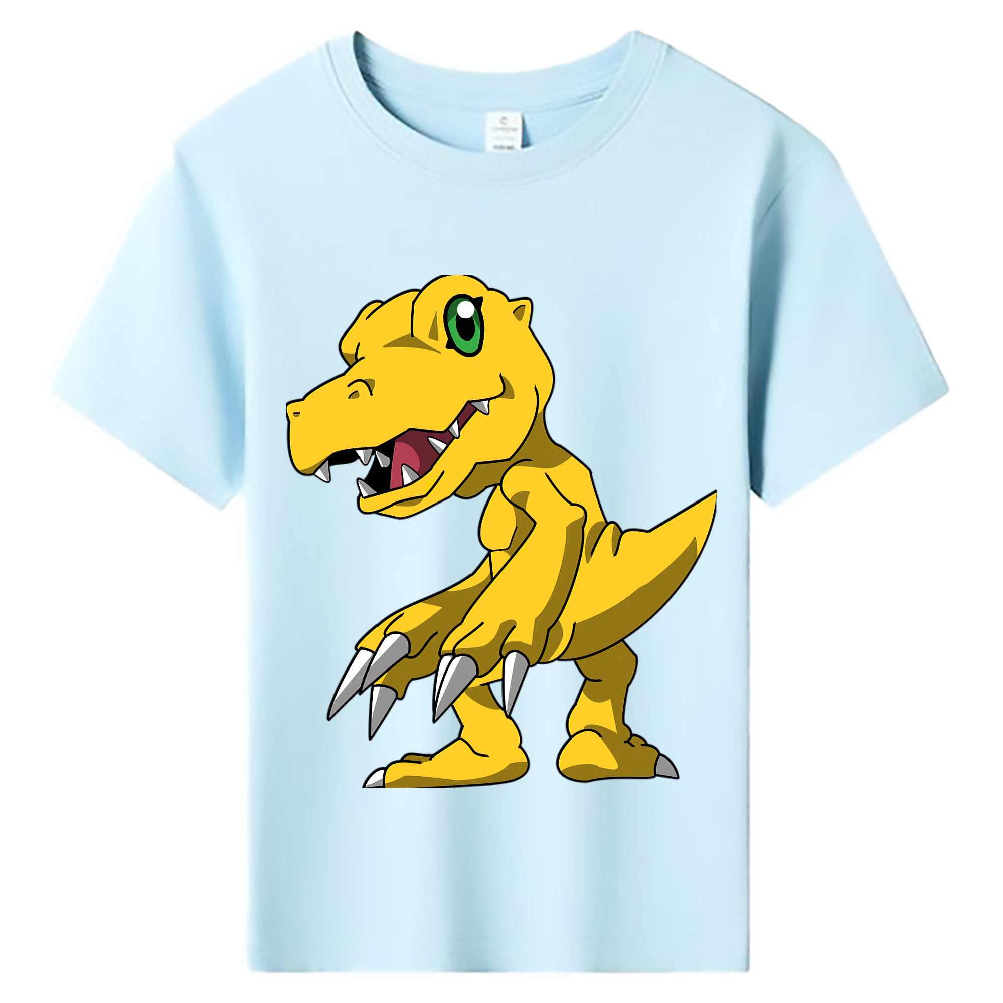 （画像用） Digimon デジタルモンスター/デジモン 綿100％キッズTシャツ（フロントプリント）